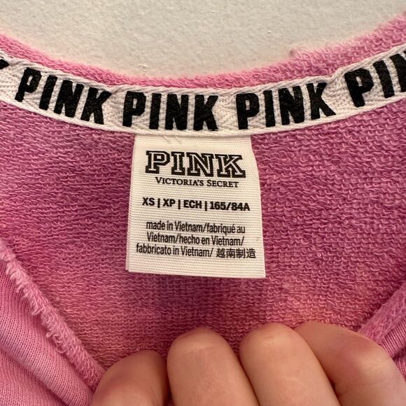 Victoria’s Secret Pink Ombre Off Shoulder Sweatshirt - Picture 2 of 3